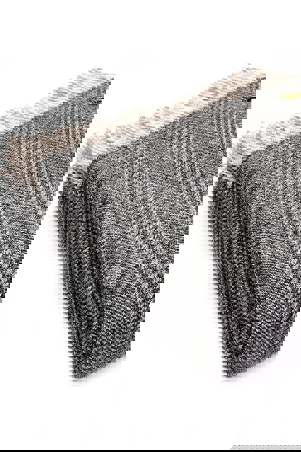 HomeSpace Direct Herringbone Charcoal & Silver Wool Throw