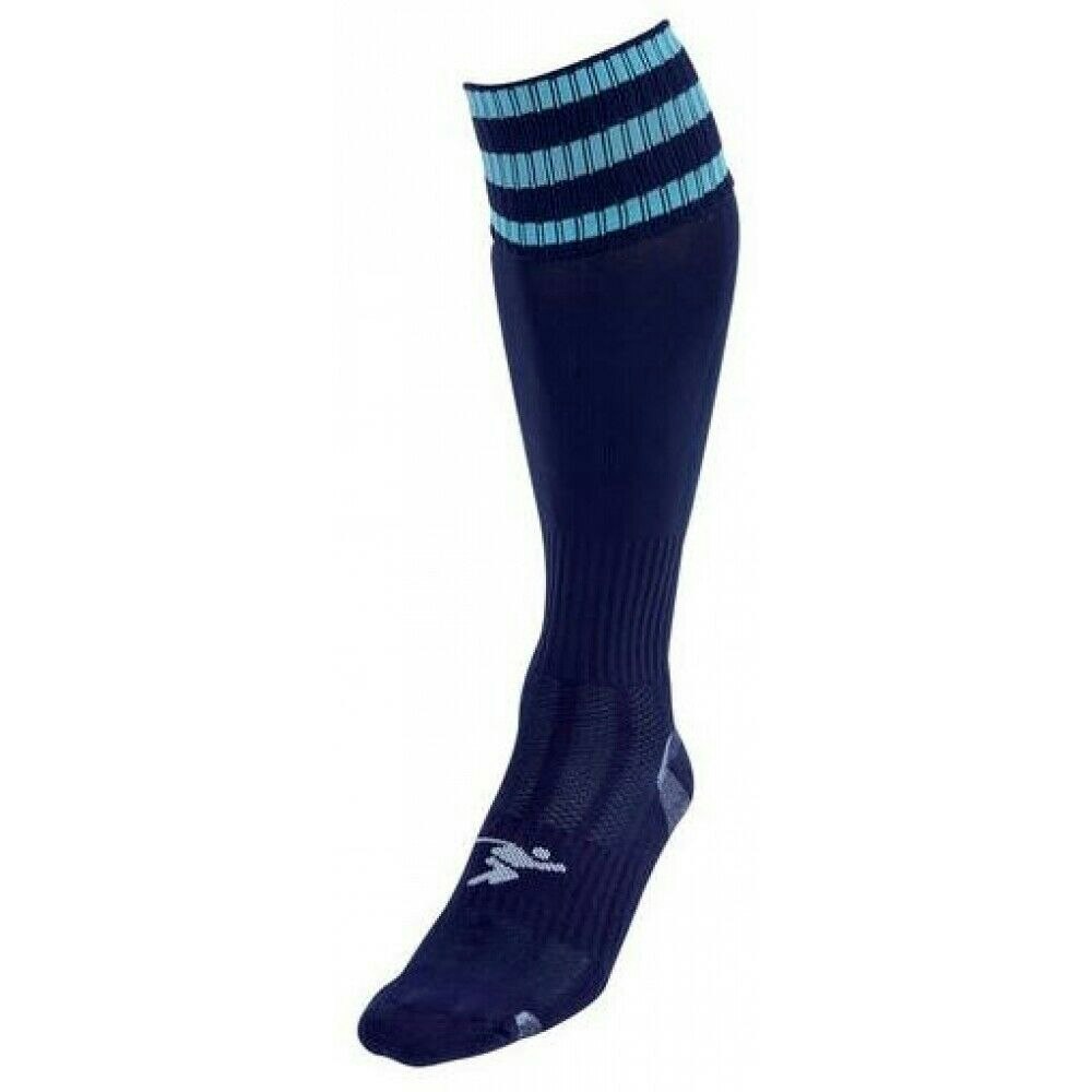 Precision Unisex Adult Pro Football Socks - Navy/Sky Blue