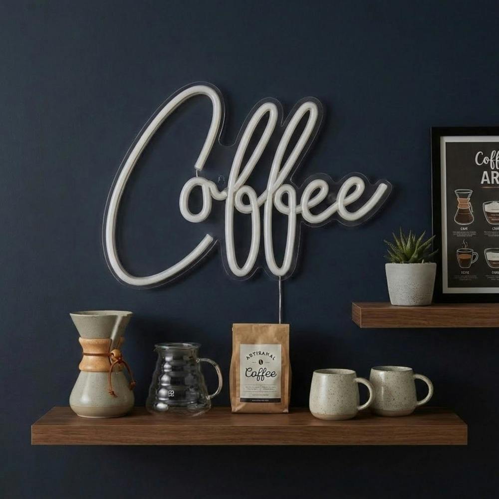 Garden Greatness Coffee Wall Hanging Neon Sign
