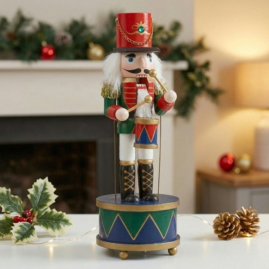 Garden Greatness Musical Drummer Nutcracker Ornament