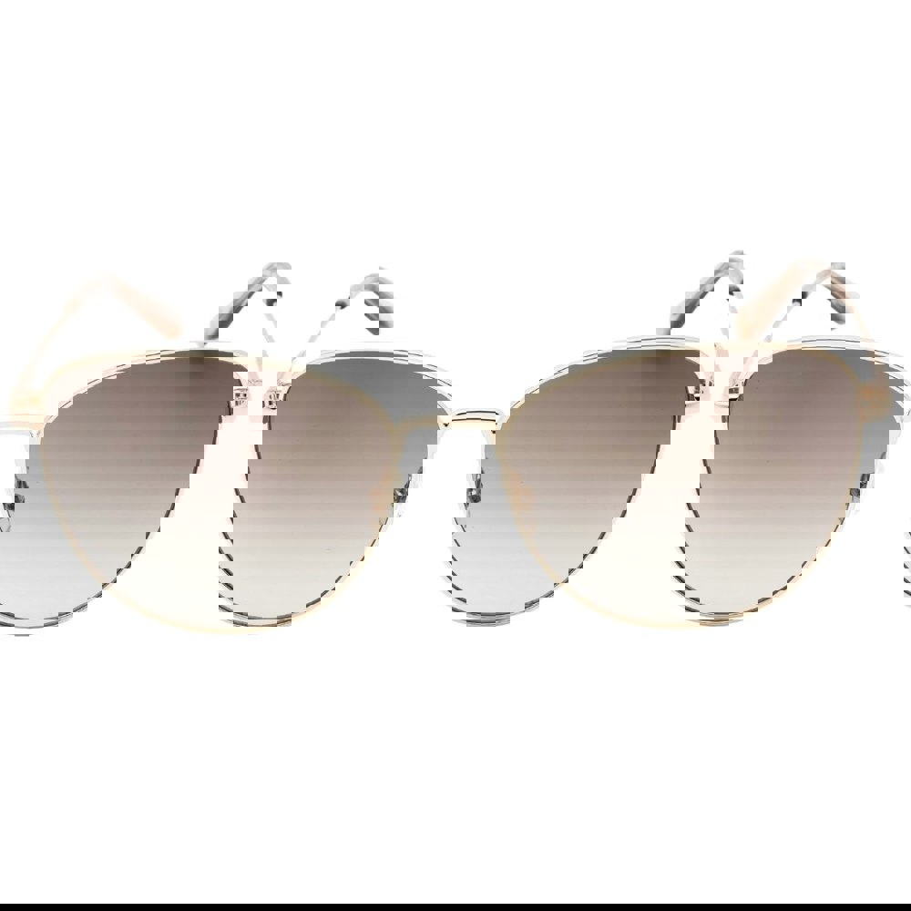 Juicy Couture Brown SF Lens Light Gold Sunglasses One Size