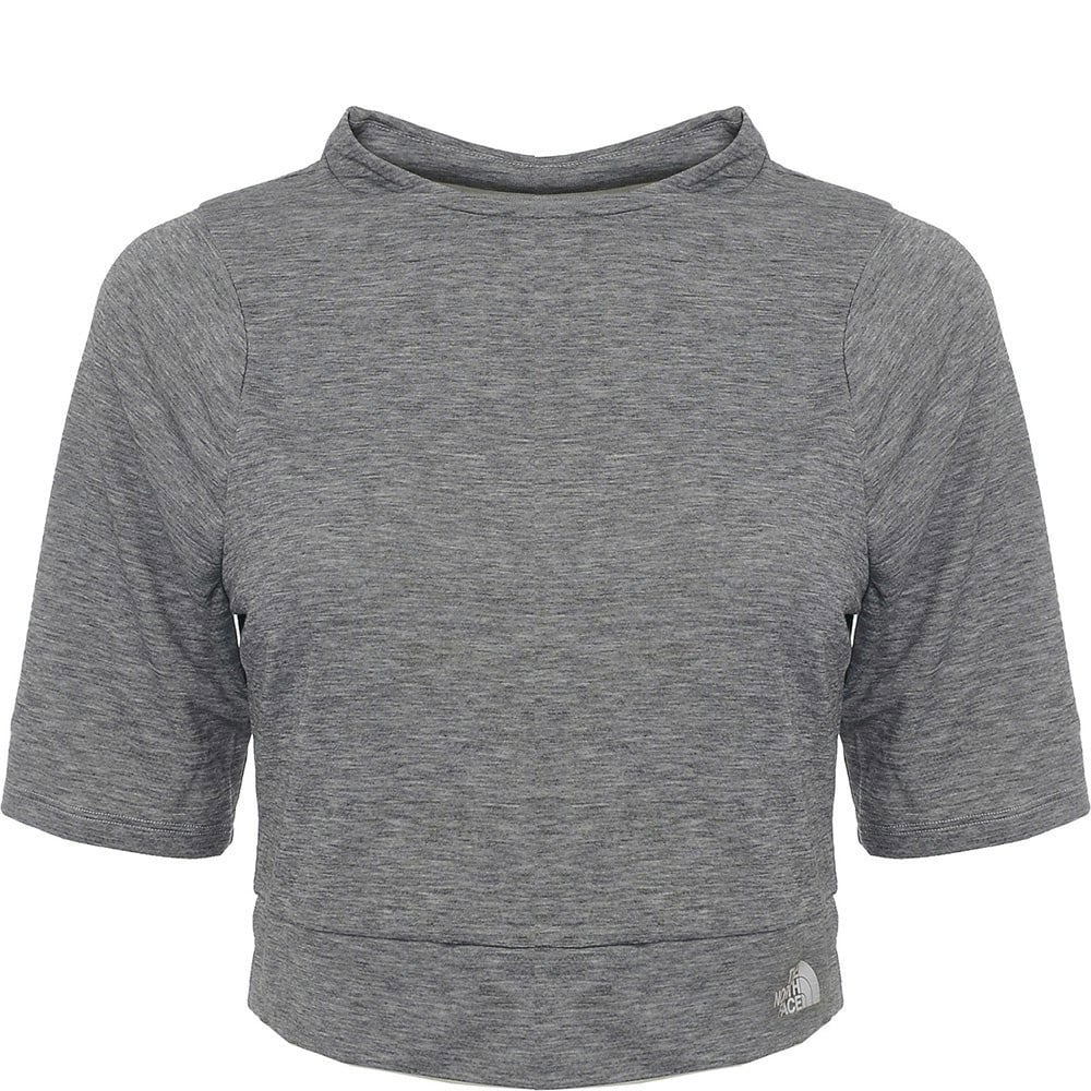 The North Face Women's Grey Vyrtue Cropped T-Shirt