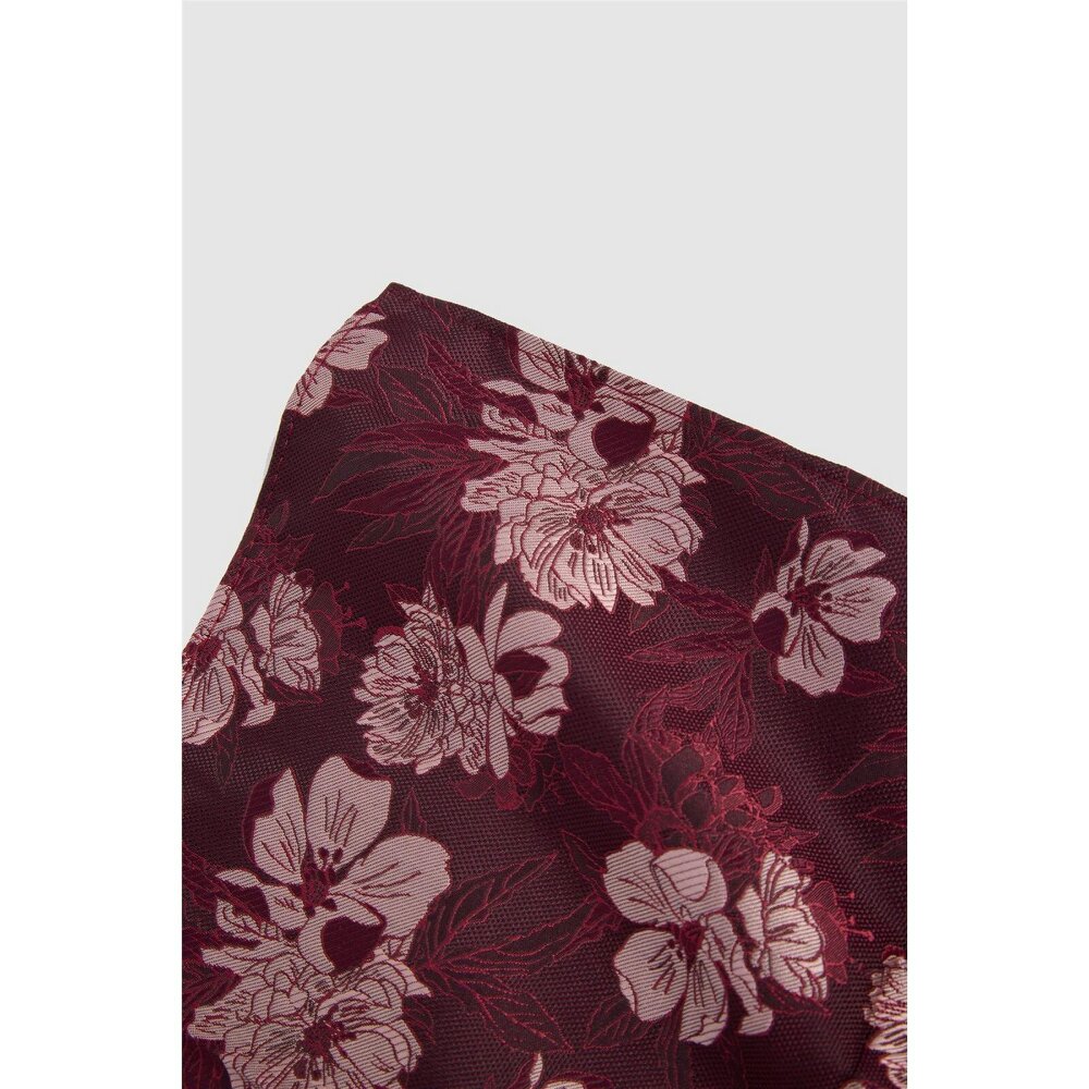 Antique Rogue Mulberry Floral Pocket Square