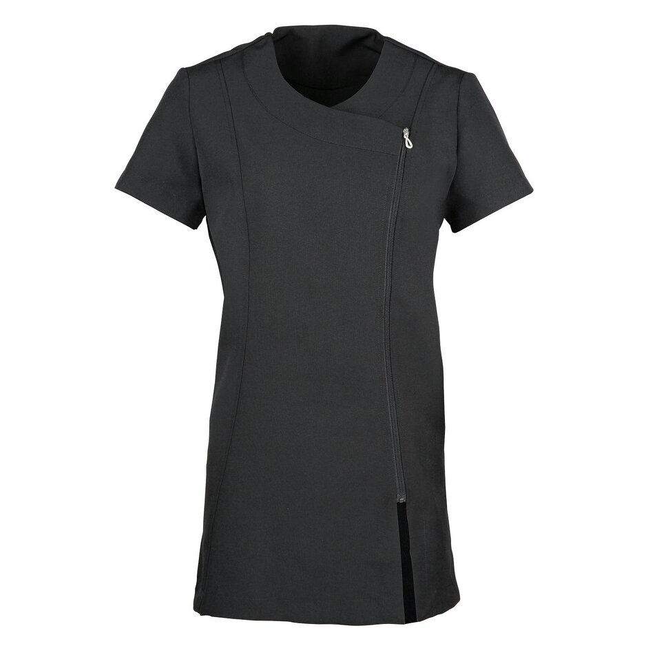 Premier Womens/Ladies Camellia Short-Sleeved Tunic - Black - Black - 100% Polyester