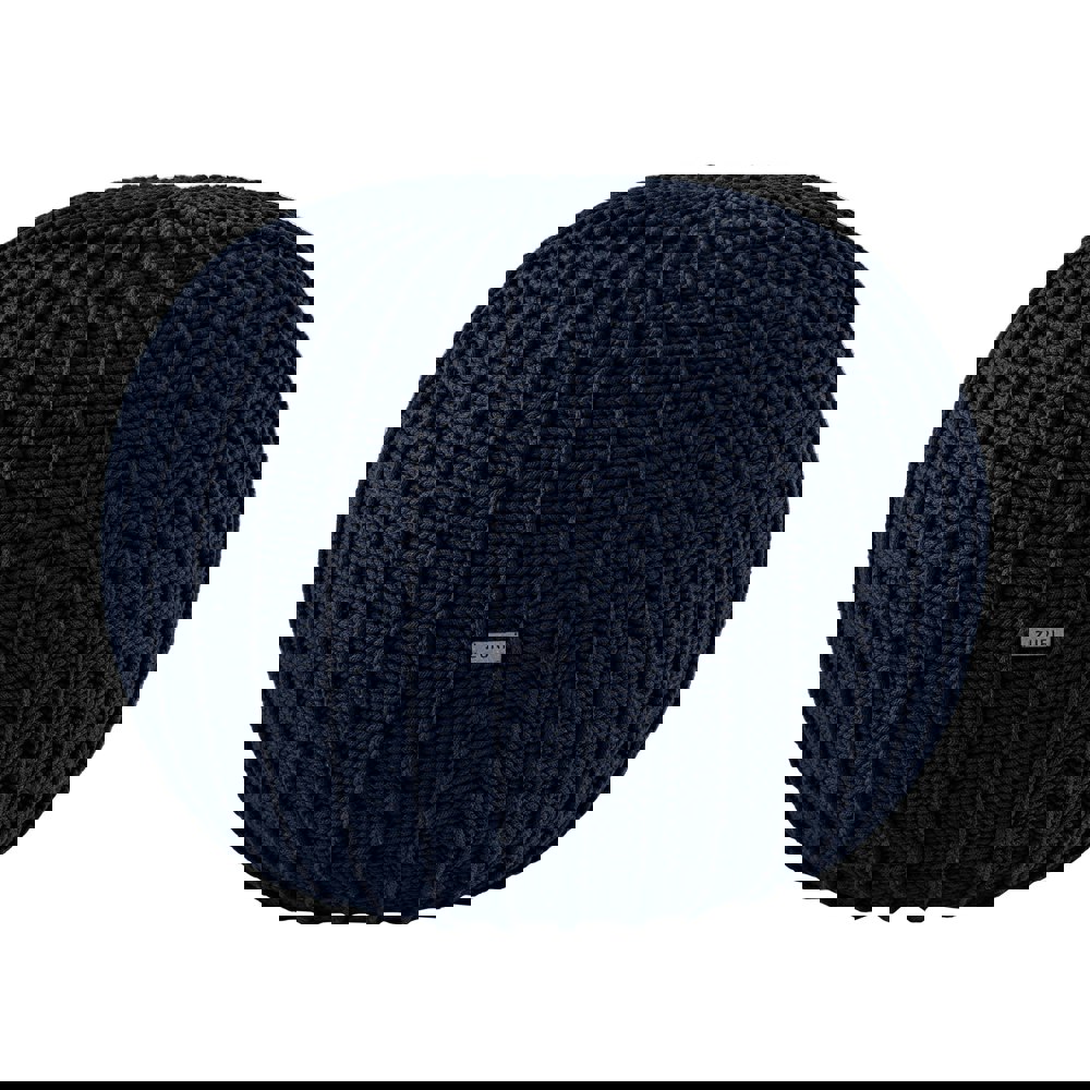 Zuri House Knitted pouffe, Medium | NAVY BLUE