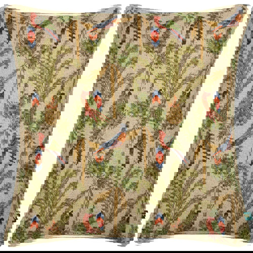 Wylder Akamba Tropical Palm Tree Cushion Cover - Multicoloured