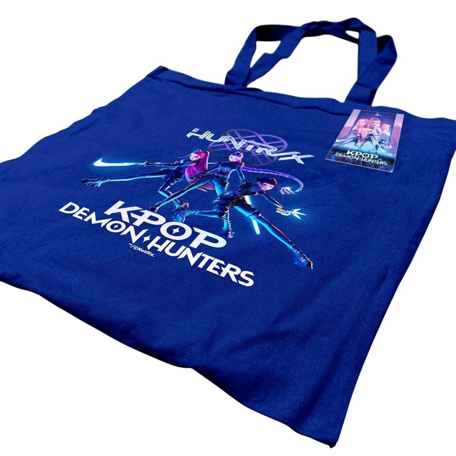 K-Pop Demon Hunters Canvas Tote Bag - Blue