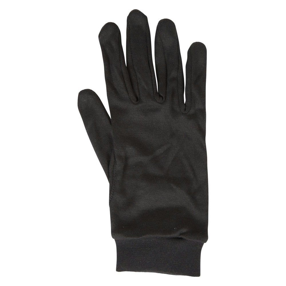 Mountain Warehouse Unisex Adult Silk Gloves - Black
