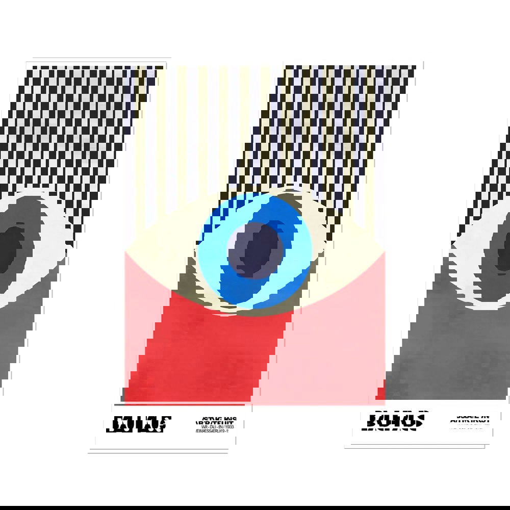 Bauhaus Art Print - Stripy Eye
