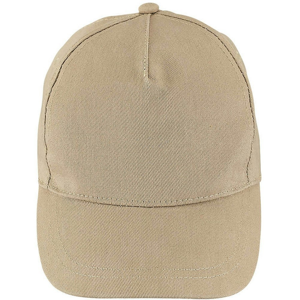 SOLS Unisex Buzz 5 Panel Baseball Cap - Sand