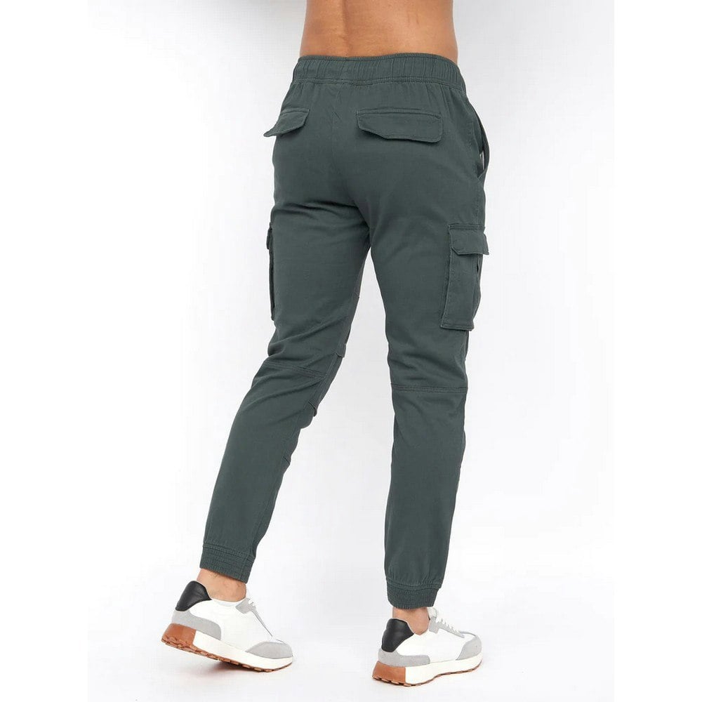 Crosshatch Mens Pendles Cargo Trousers - Deep Forest