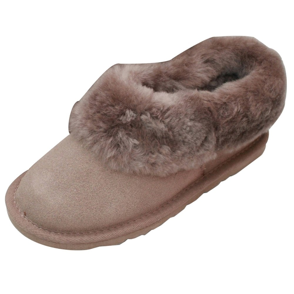 Eastern Counties Leather Women's Sheepskin Lined Slipper Boots - Mink