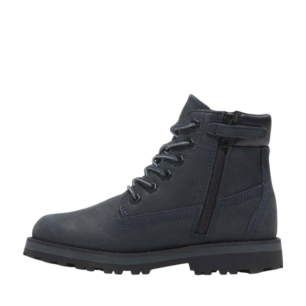 Timberland Kids Courma Leather Mid Cut Boots - Navy
