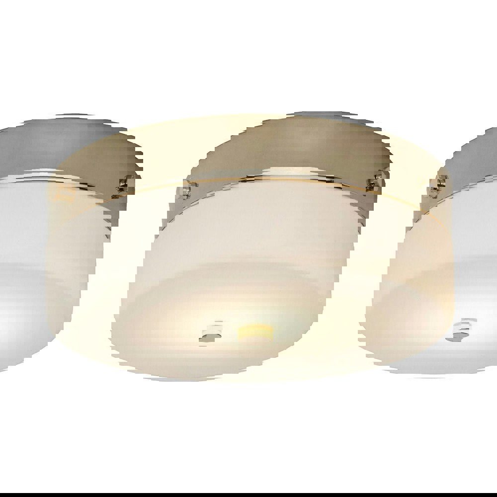 1 Bulb Flush Light Low Ceiling Polished Gold LED GX53 9W Bulb Loops
