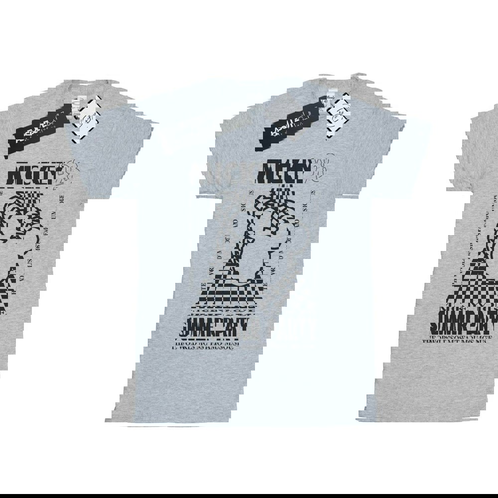 Disney Boys Mickey Mouse Summer Party T-Shirt - Sports Grey