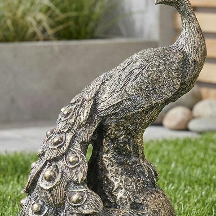 Garden Greatness Decorative Peacock Bird Ornament