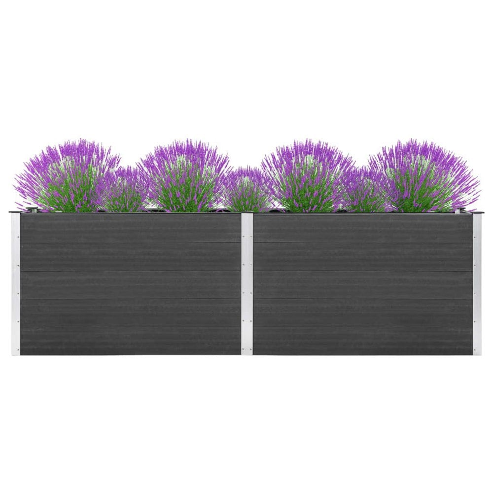 Berkfield Garden Raised Bed 200x100x91 cm WPC Grey