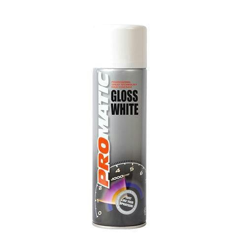 Promatic 3X Promatic Gloss White Spray Paint 500ml