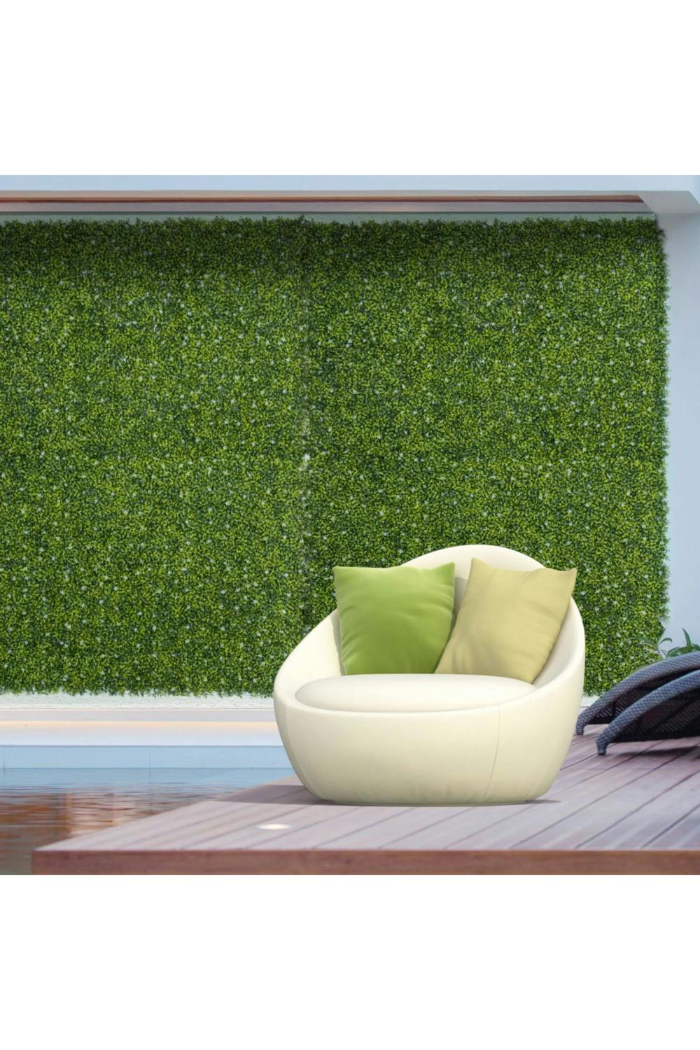 Dyzi 12-Piece Decorative Milan Grass Fence Panel Set