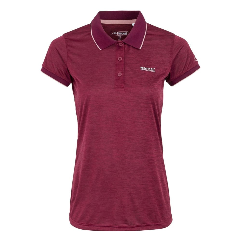 Regatta Womens/Ladies Remex II Polo Neck T-Shirt - Beaujolais