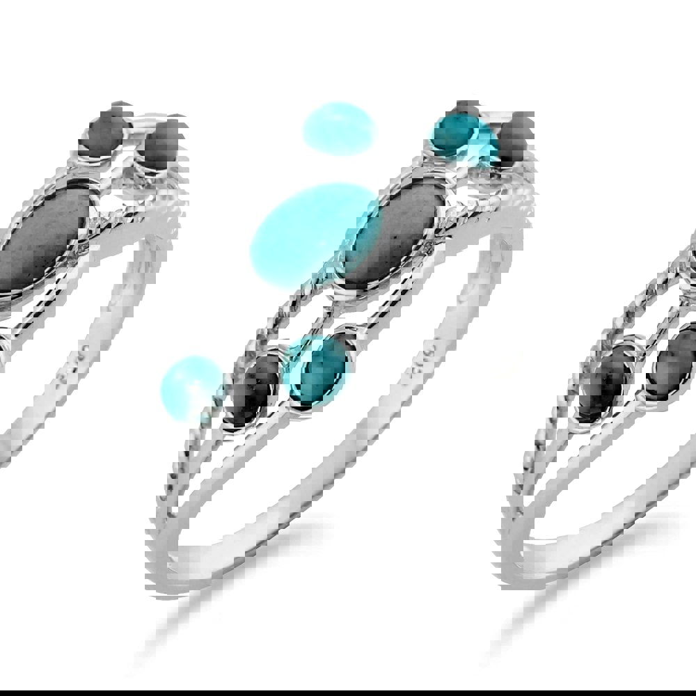 Ring Oval Turquoise Silver