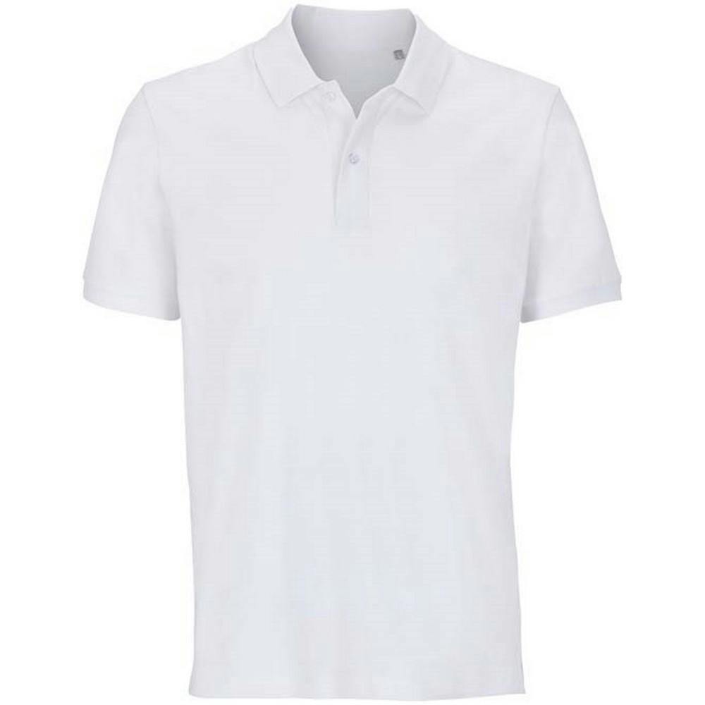 SOLS Unisex Adult Pegase Pique Polo Shirt - White - White