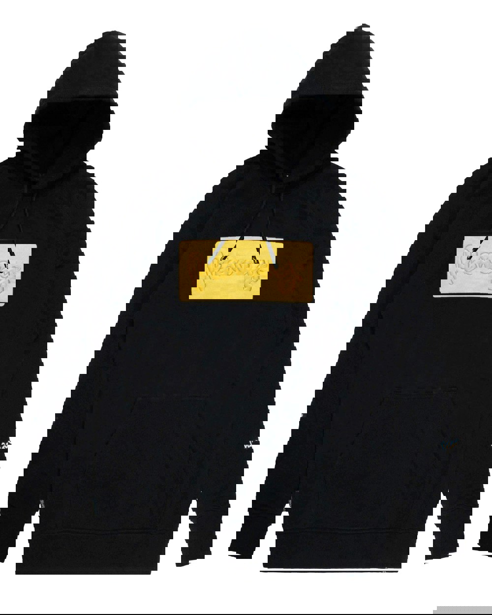 Money Gold Plate Hood Black
