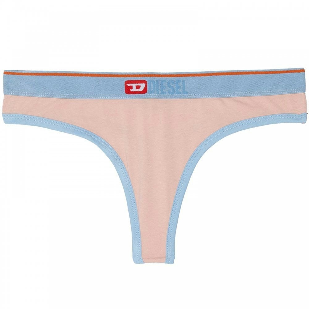 Diesel Ufst Starsy Thong, Pink/Blue Trim