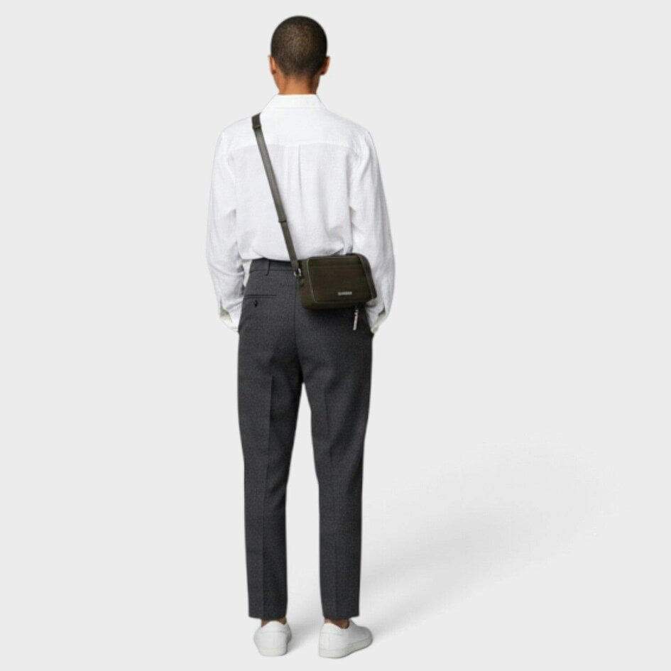 Jacquemus Logo Le Baneto Crossbody Bag Khaki Dark Green