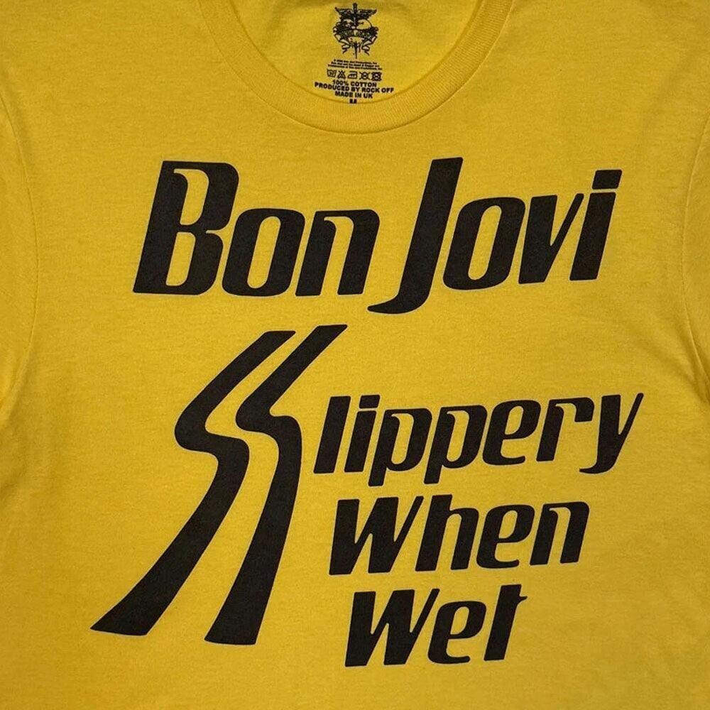 Bon Jovi Slippery When Wet Crop Top