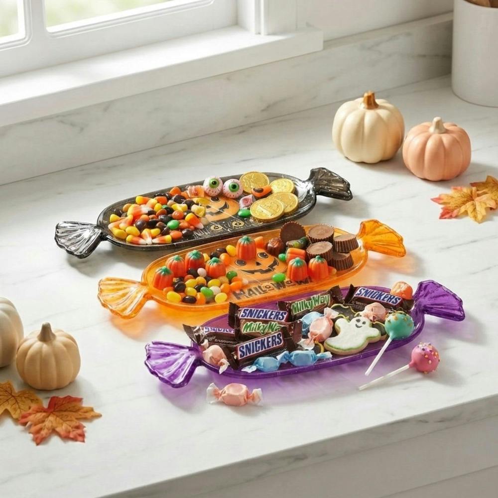 Garden Greatness Halloween Assorted Design Candy Plate