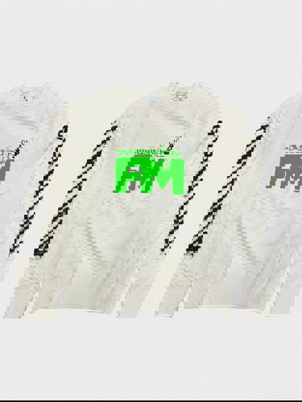 Off - White Spray Arrows Crewneck White - Supplied FashionHeron Preston