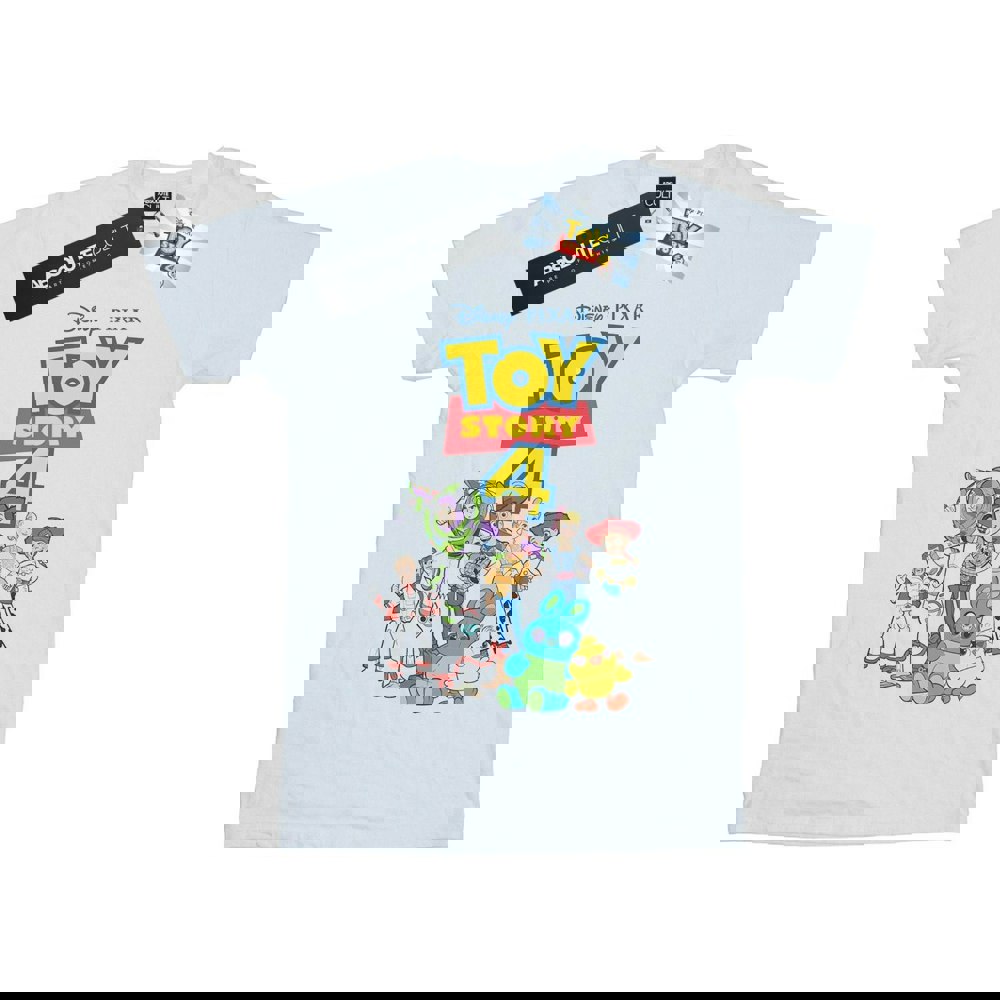 Disney Mens Toy Story 4 Crew T-Shirt - White
