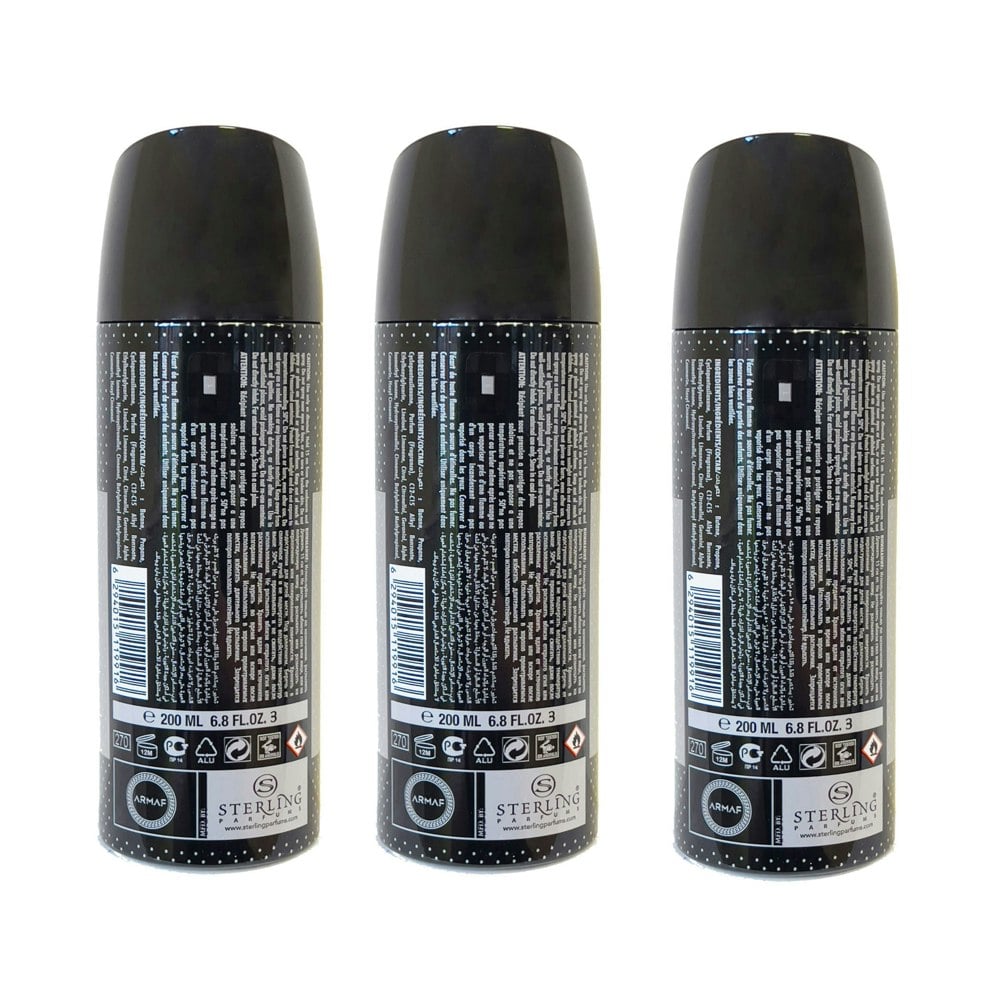 ARMAF Legasi For Men Body Spray 200ml, Pack of 3