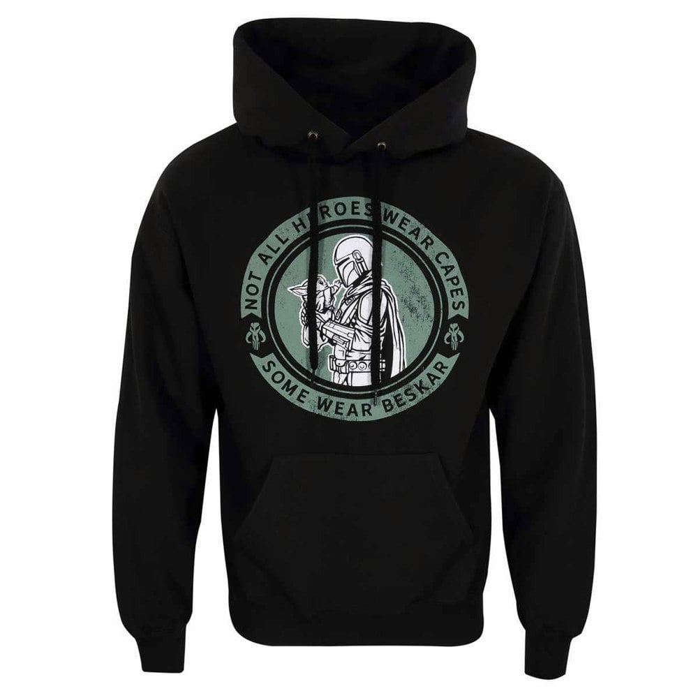 Star Wars: The Mandalorian Unisex Adult Wear Beskar Hoodie - Black