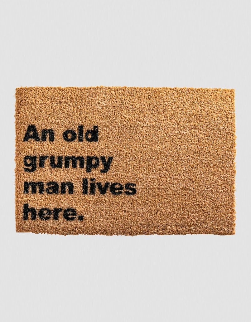 Grumpy Man Lives Here Doormat