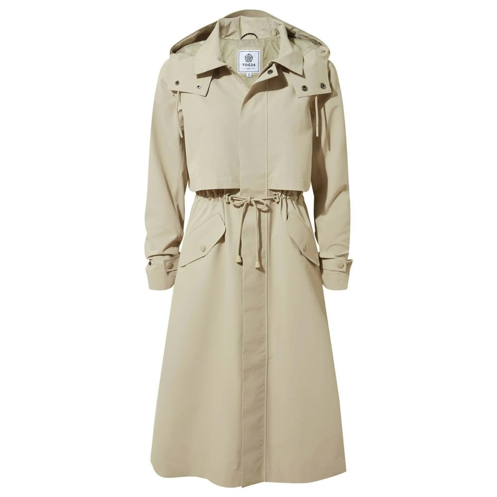 Tog24 Women's Alva Waterproof Jacket - Taupe - Taupe - Size 12 Uk