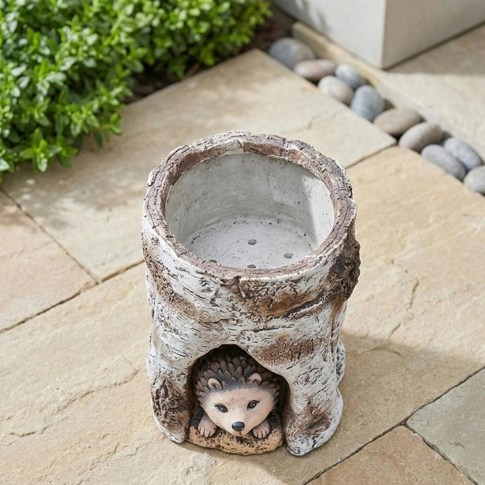 Garden Greatness Hog Log Hedgehog Garden Planter