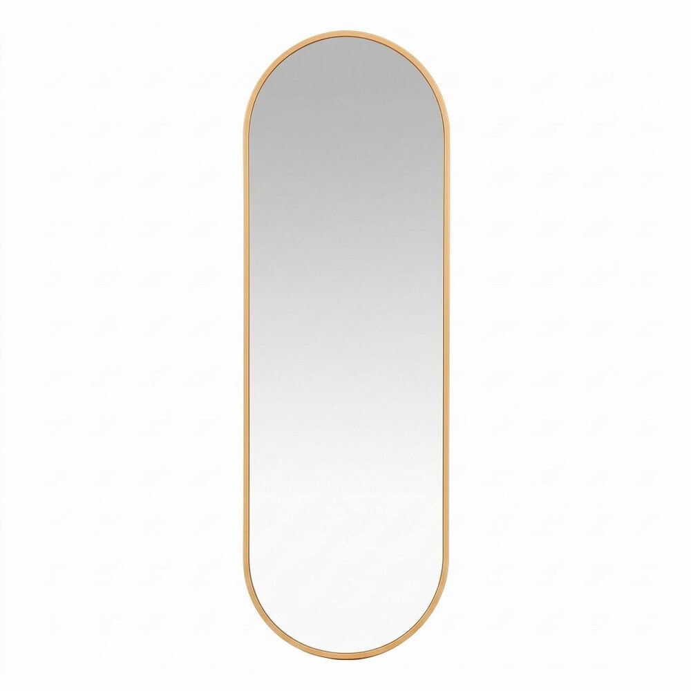 Downton Interiors Gold Oval Over Door Metal Mirror 120cm