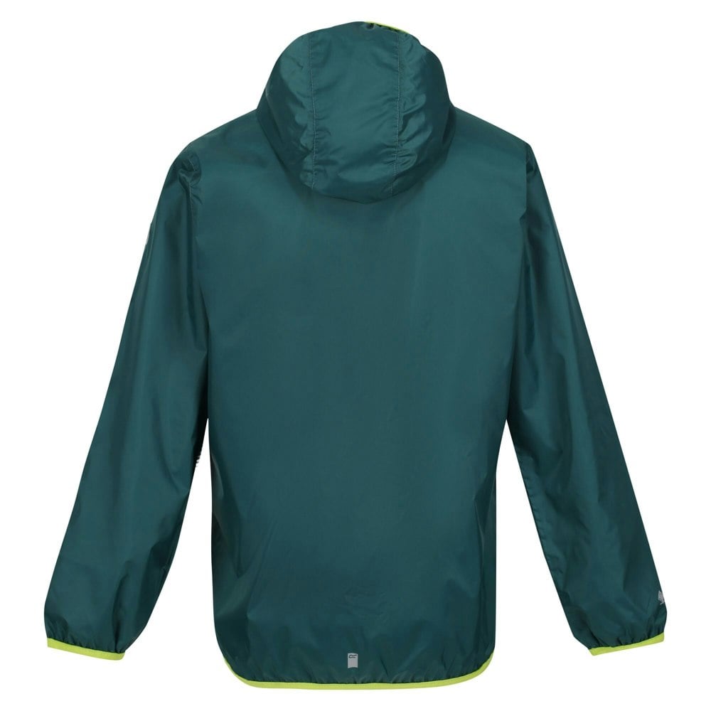 Regatta Great Outdoors Childrens/Kids Lever II Packaway Rain Jacket - Pacific Green