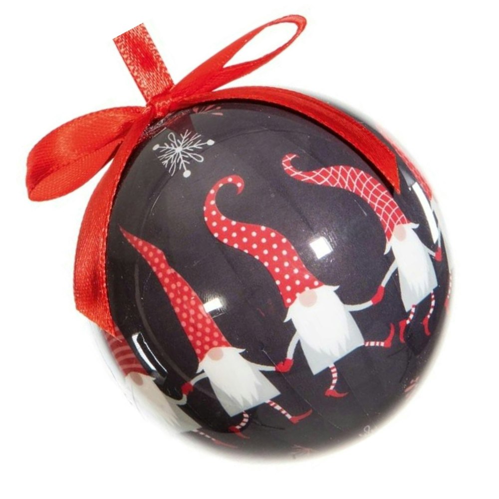 Premier Gnome Bauble (Pack of 7) - Black/Red