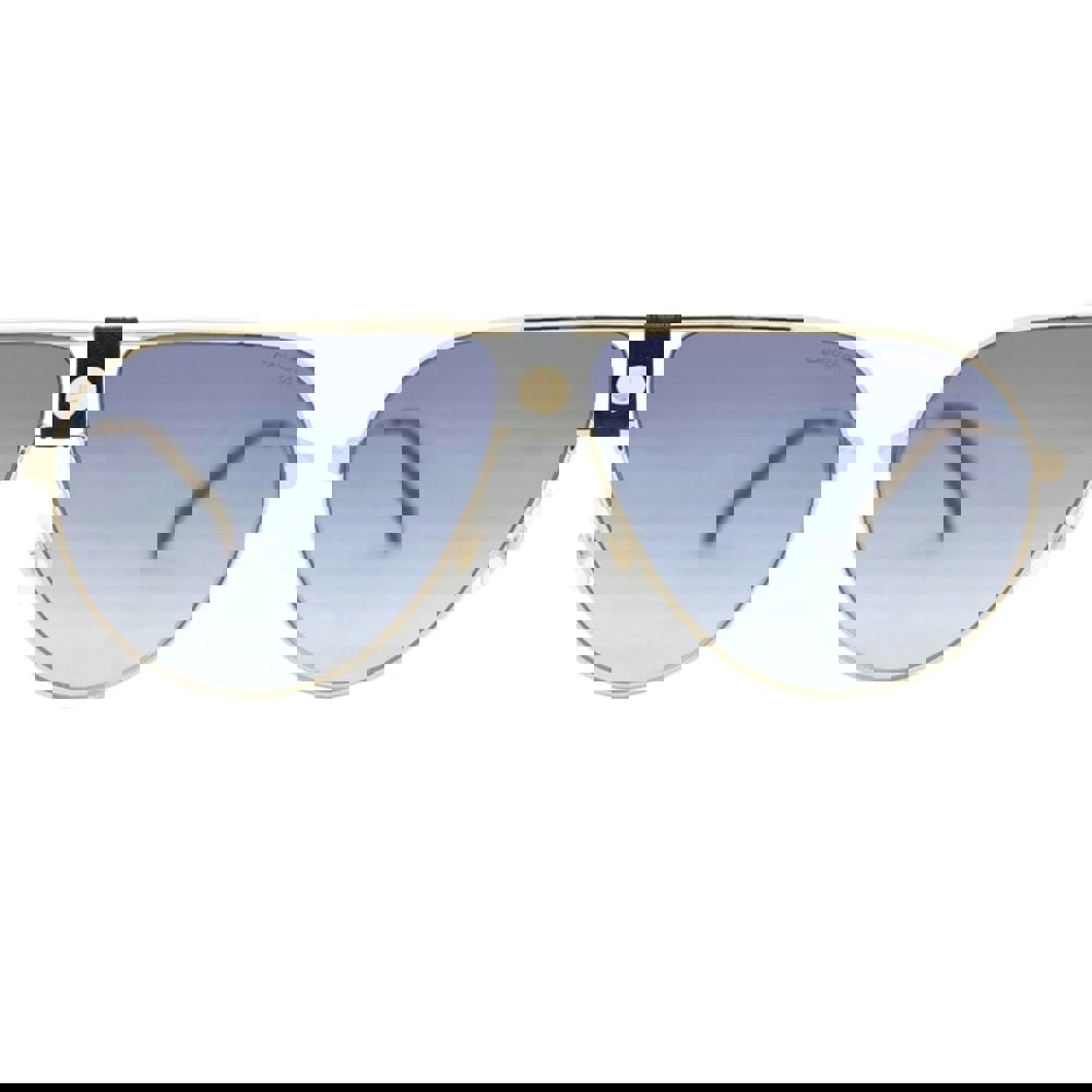 Carrera Grey Mirror Lens Gold Black Sunglasses One Size