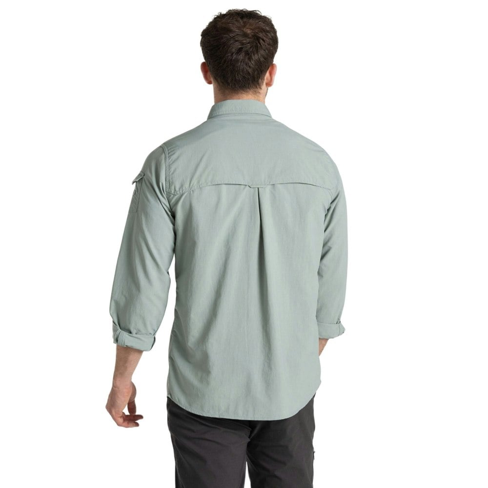 Craghoppers Mens Adventure III Nosilife Long-Sleeved Shirt - Lichen Green