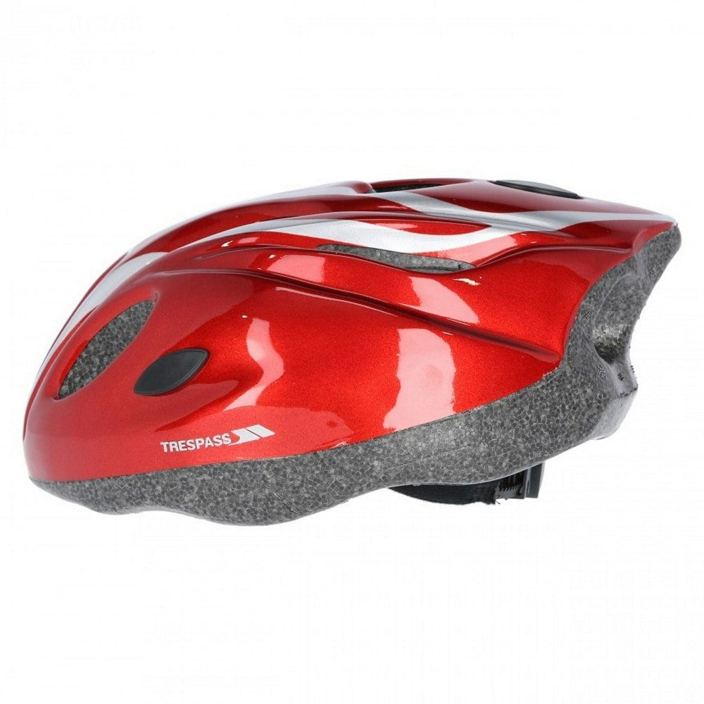 Trespass Childrens/Kids Tanky Cycling Safety Helmet - Metallic Red