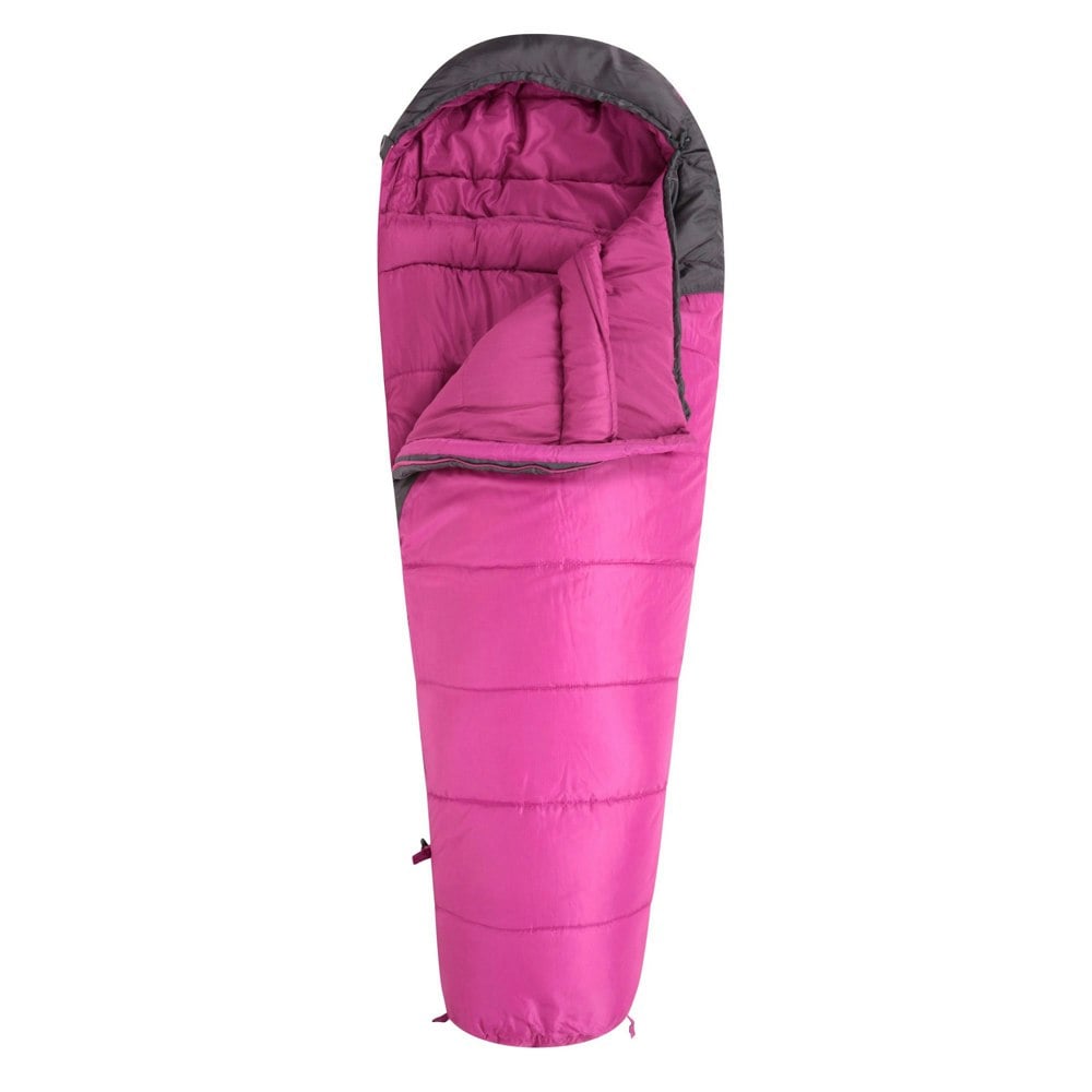 Mountain Warehouse Summit 250 Right Zip Winter Mummy Sleeping Bag - Fuchsia