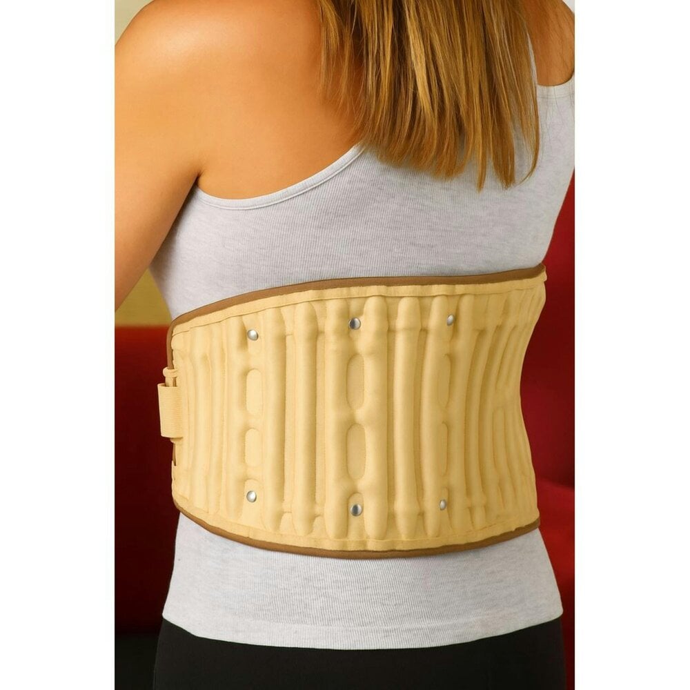 Dyzi Air Expanding Back Belt Inflatable Support with Foot Pump