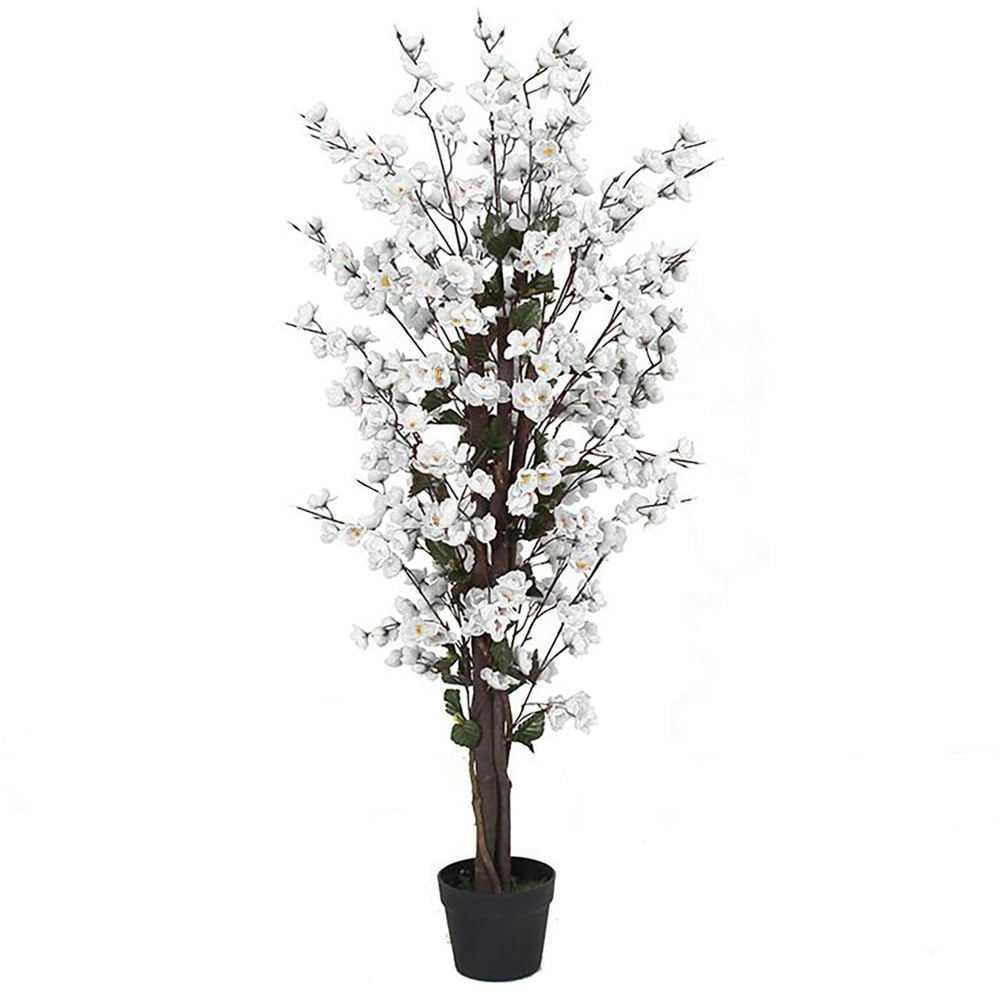 Leaf 120cm Artificial White Blossom Tree