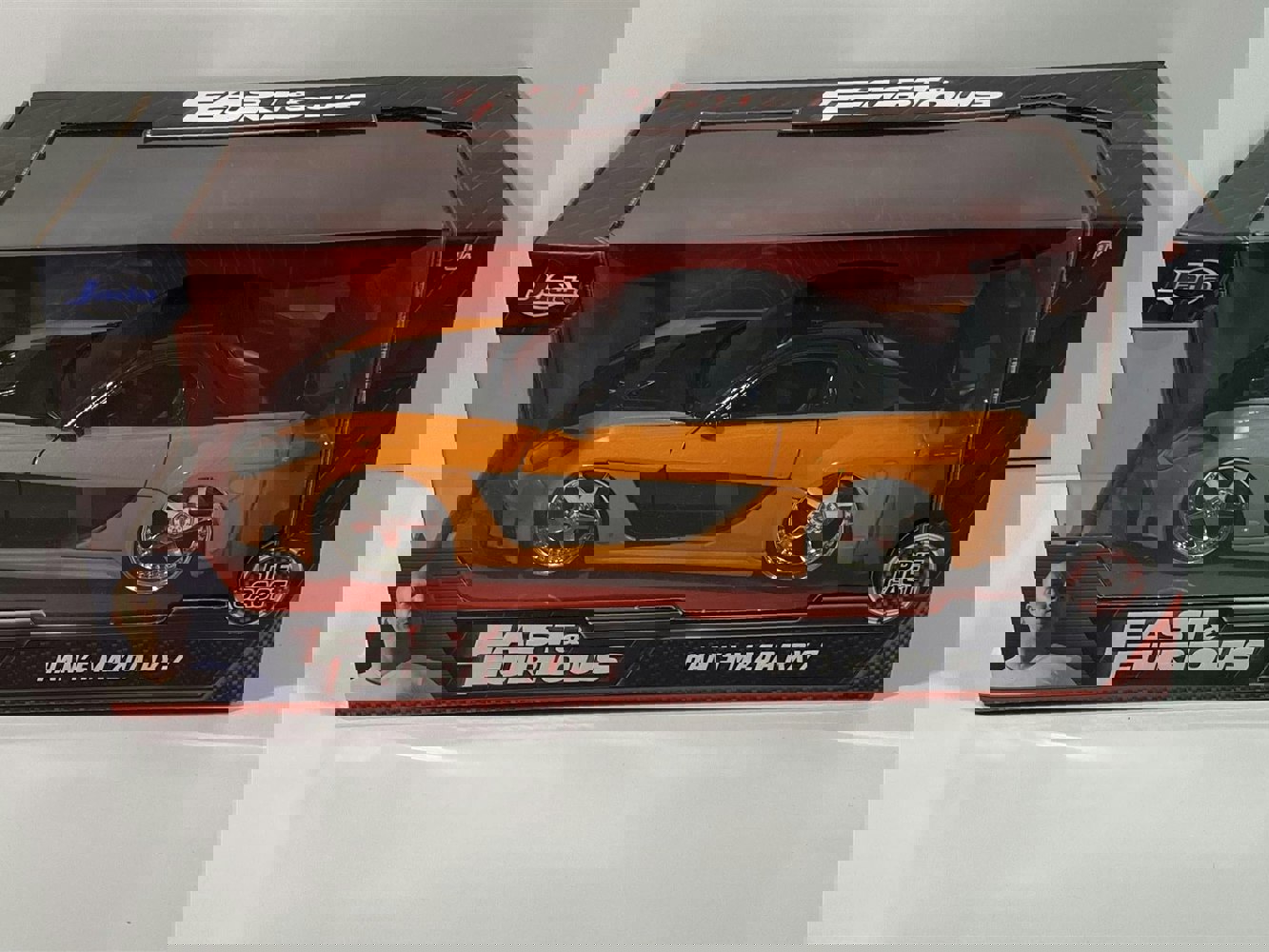 fast and furious han's mazda rx-7 orange black 1:24 jada 30732