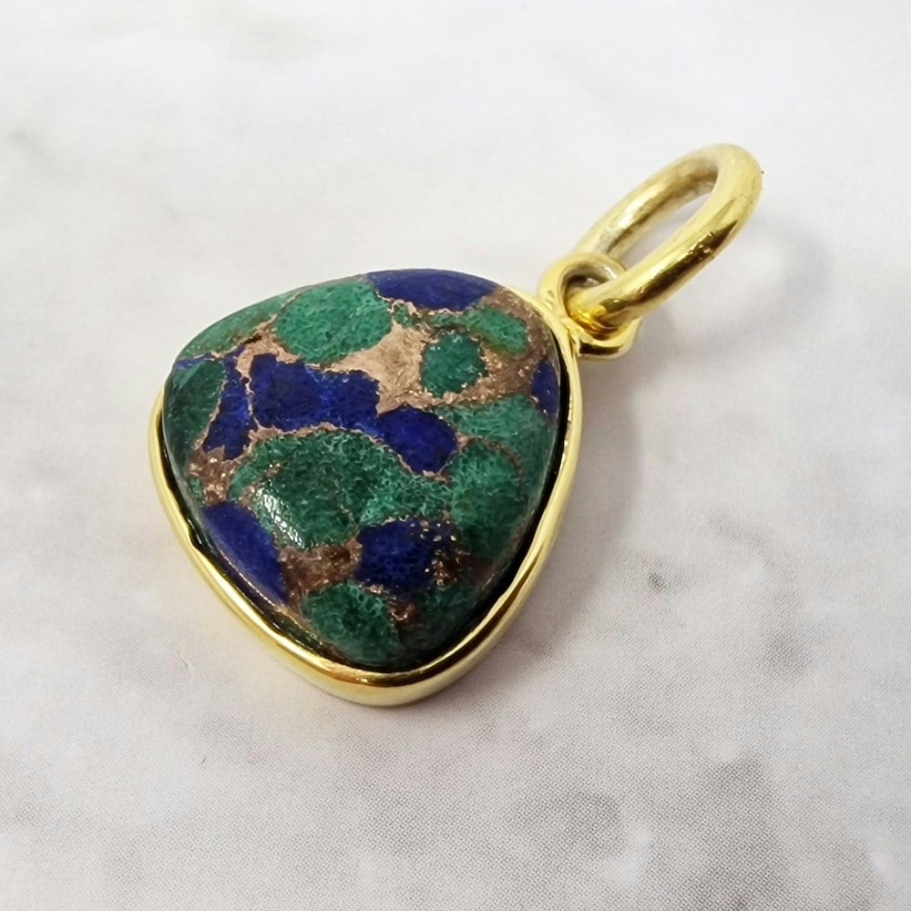 Flora Pendant Azurite & Malachite Nugget