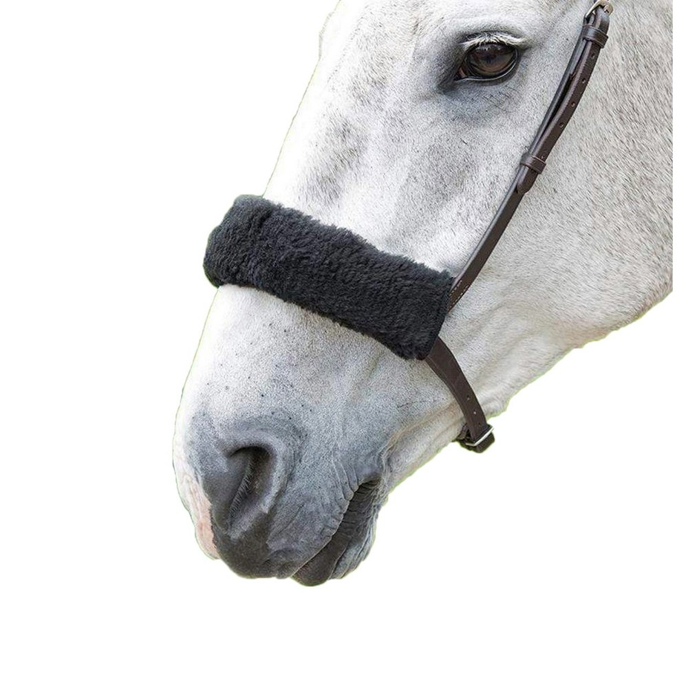 Shires Acrilan Horse Noseband Sleeve - Black